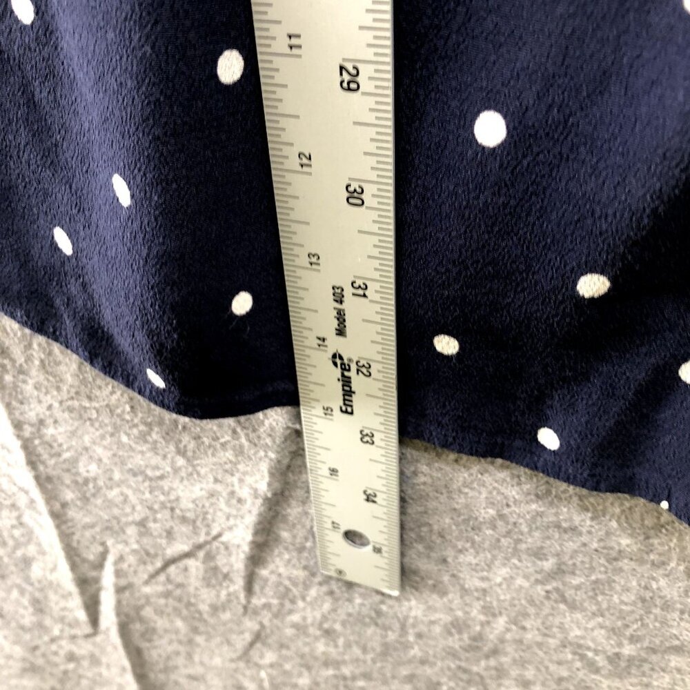 Rails Brenna Wrap Dress Size XS Navy Blue White Polka Dot Short Sleeve Ruffle - Picture 8 of 9